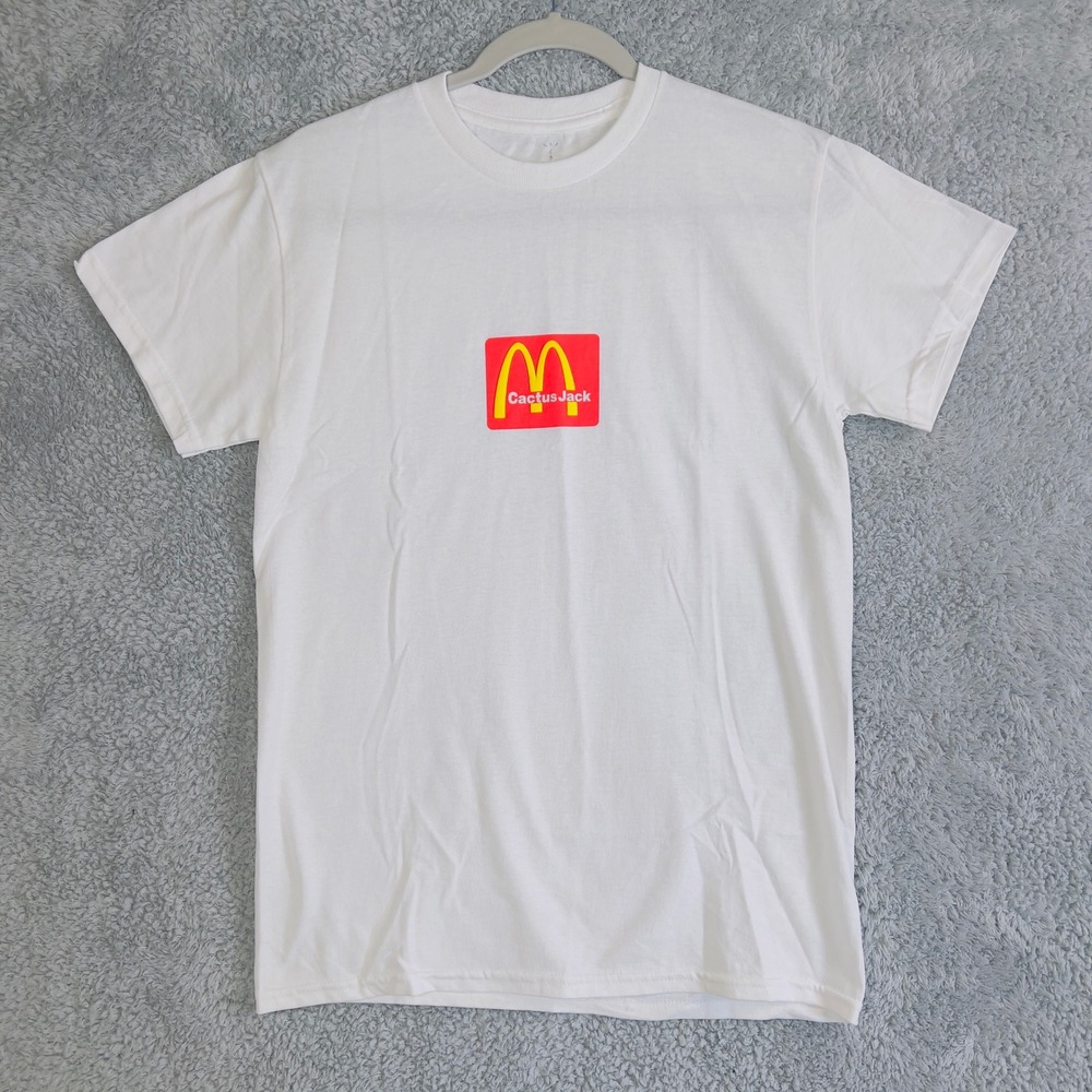 Travis Scott McDonald Cactus Jack T Shirt White Size S Limited Edition